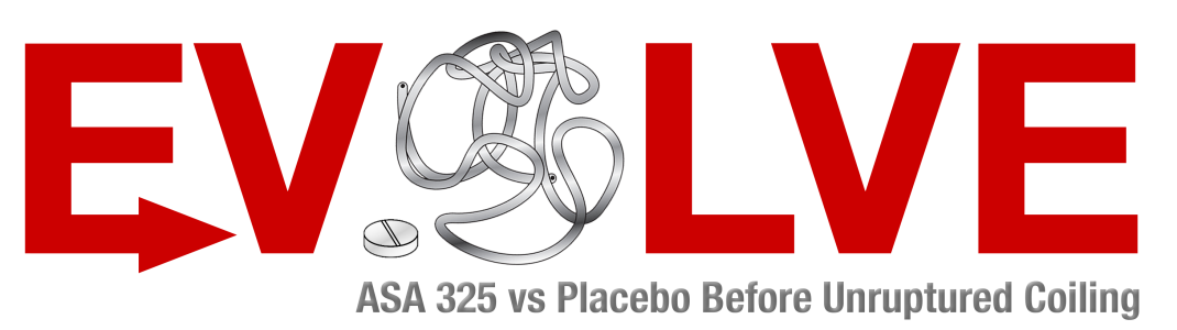 EVOLVE - ASA vs Placebo for Unruptured Aneurysm Coiling